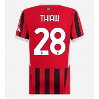 Camiseta AC Milan Malick Thiaw #28 Primera Equipación Replica 2024-25 para mujer mangas cortas